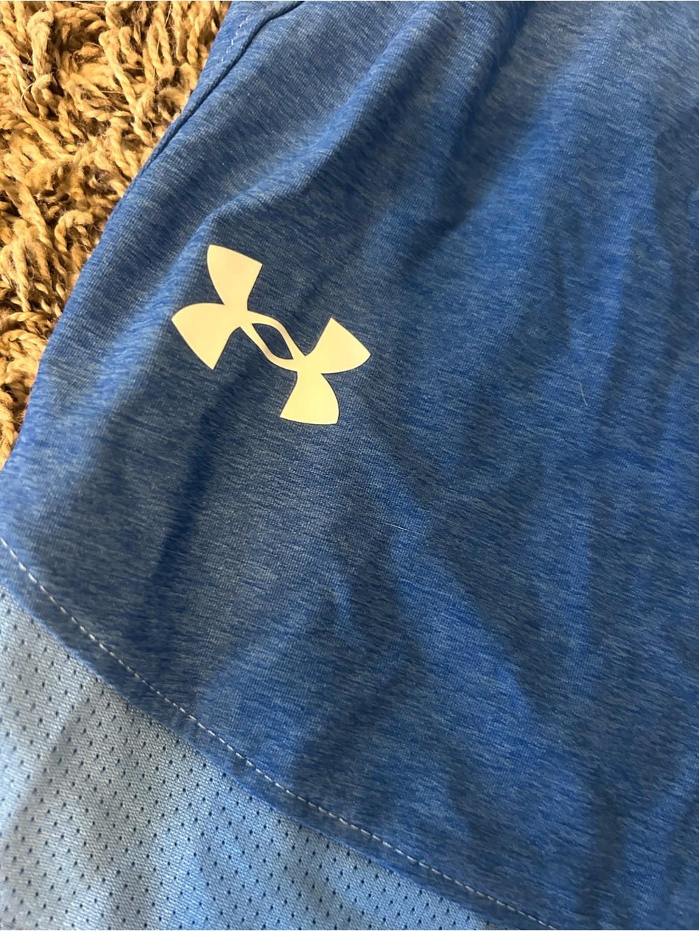 Under Armour Men's Two-Tone Blue Performance Shorts - Picture 3 of 5